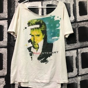 Rod Stewart 1991 rock tee vintage